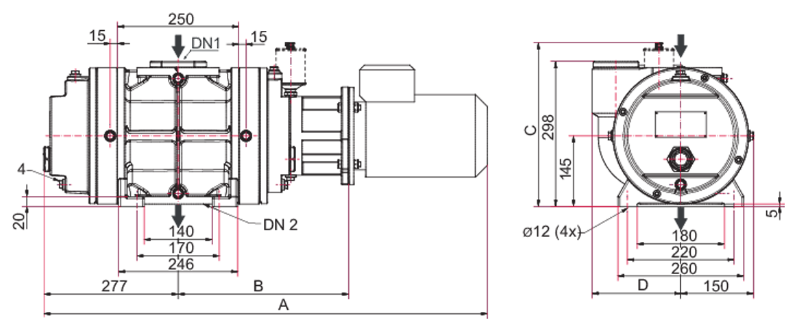 Okta 500 M罗茨真空泵